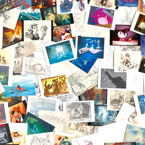 ✨NEW Disney Postcards X 100 The art of "The Golden Age (1937-1961)" VTG - Picture 2 of 10